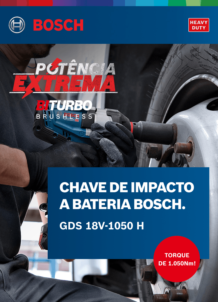 Chave de Impacto Bosch GDS 18V-1050 H Brushless Sem bateria